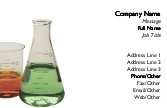 Science Lab Beakers Recycled Business Cards