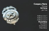 Security Badge Full Colour Magnetic Business Cards