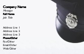 Security Officer's Cap Full Colour Magnetic Business Cards
