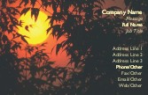Sultry Sunset Full Colour Business Cards