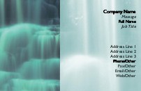 Waterfall Full Colour Business Cards