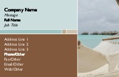 Beach Hammock Full Colour Business Cards