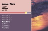 Beach at Sunset Full Colour Business Cards