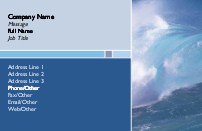 Ocean Wave Full Colour Business Cards