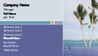 Ocean Swim Full Colour Business Cards