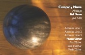 Close-up of a Bowling Ball Full Colour Business Cards