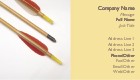 Closeup of Arrows Full Colour Business Cards