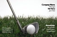 Close-up of Golf Ball and Club