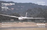 Glider Landing Recycled Business Cards