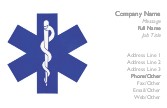 Caduceus Symbol Full Colour Business Cards