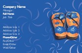 Flip Flop Sandals Full Colour Business Cards