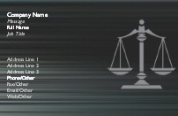 Justice Defined Full Colour Magnetic Business Cards