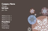 Swirling SnowFlakes Recycled Business Cards