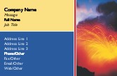 Volcanic Eruption Full Colour Business Cards