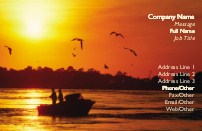 Fishing Freedom Full Colour Magnetic Business Cards