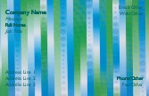 Colourful Stripes Full Colour Magnetic Business Cards