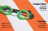 Green Goggles Full Colour Business Cards