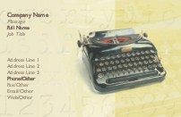 Typewritten Letters Full Colour Business Cards