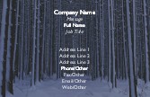 Winter Wilderness Full Colour Business Cards