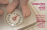 Baby and Mother on Scales Full Colour Business Cards