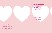 Chain of Hearts Full Colour Business Cards