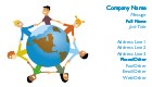 Kids Holding Hands Full Colour Business Cards