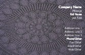 Lace Doily Recycled Business Cards