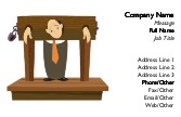 Man in a Stockade Full Colour Business Cards