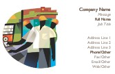 Men at a Time Clock Full Colour Magnetic Business Cards