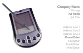 Palm Pilot Full Colour Business Cards