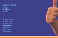 Thumbs Up Full Colour Business Cards