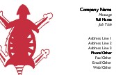 Animal Folk Art Full Colour Business Cards