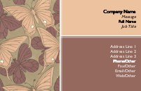 Butterfly Wallpaper Recycled Business Cards