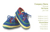 Colourful Kid's Trainers Full Colour Business Cards
