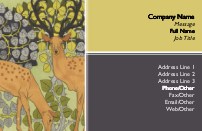 Artistic Antlers Full Colour Business Cards