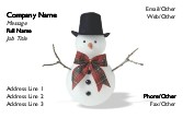Snazzy Snowman Full Colour Business Cards