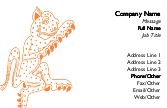 Wild Animal Folk Art Full Colour Business Cards