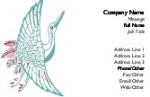 Crane Folk Art Full Colour Business Cards