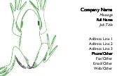 Frog Folk Art Full Colour Business Cards