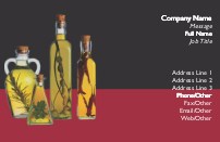 Oil in Glass Full Colour Magnetic Business Cards