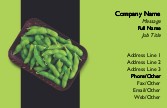 Plate of Peas Full Colour Magnetic Business Cards
