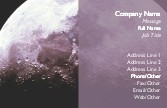 Close-up of Moon Recycled Business Cards