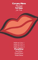 Groovy Lips Full Colour Business Cards