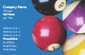 Pool Table Balls Full Colour Business Cards