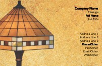 Antique Tiffany Lamp Full Colour Business Cards
