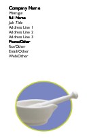 Mixing Medicines Full Colour Magnetic Business Cards