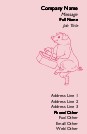 Whimsical Dancing Pig Full Colour Business Cards