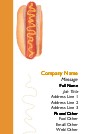 Hot Dog Full Colour Magnetic Business Cards