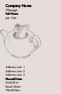 Whimsical Mouse in a Teapot Full Colour Business Cards