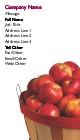 Crisp and Juicy Full Colour Magnetic Business Cards